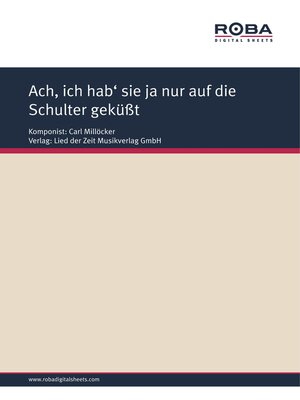 cover image of Ach, ich hab' sie ja nur auf die Schulter geküßt